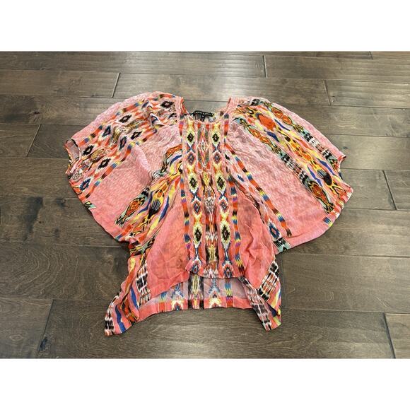 Tanvi Kedia Anthropologie Womens Batwing Sleeve Sequins Embroidered Top Size XS - Picture 2 of 8